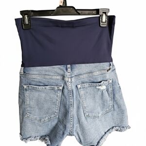 Pinkblush Maternity Ripped Jean Shorts